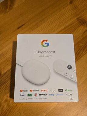 google Chromecast with Google TV - White Streaming Player